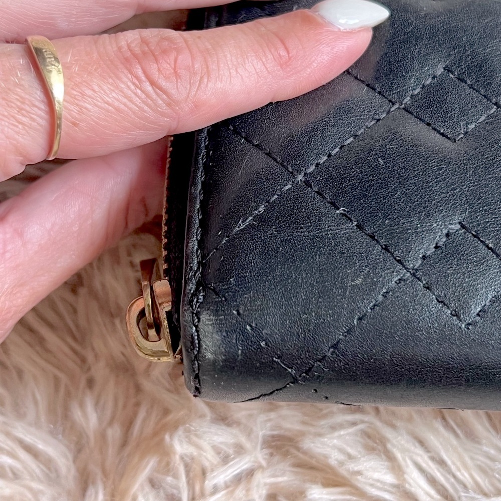 Marc Jacobs Black Quilted Leather Wallet - Picture 4 of 12